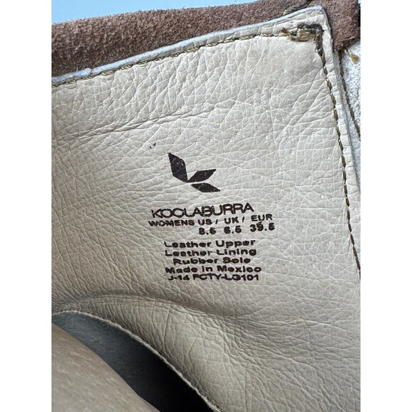 Koolaburra by UGG Fringe Suede Wedge Sandals Size 8.5 Brown Leather Western Boho - Picture 8 of 10